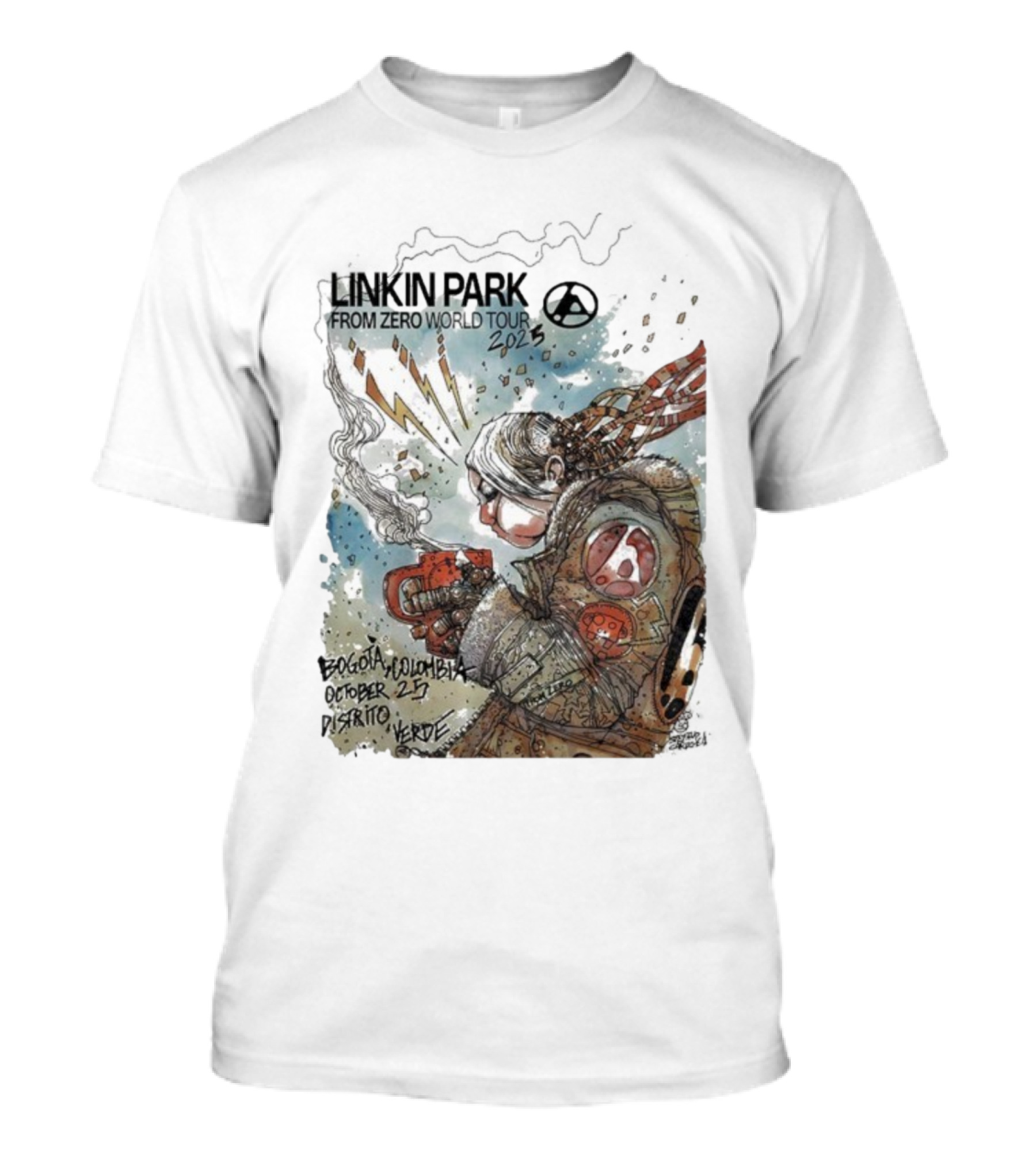 Linkin Park From Zero World Tour Bogota Colombia Distrito Verde October 25 2025 T-Shirt