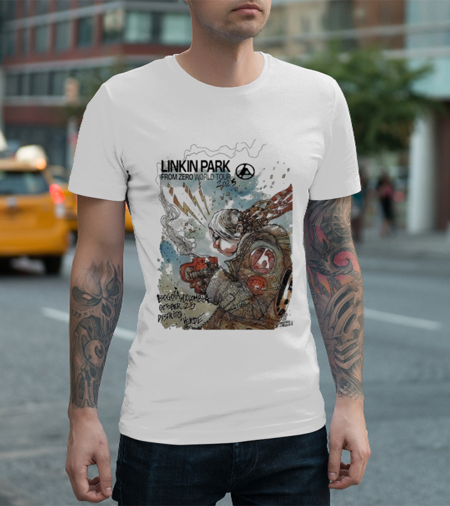 Linkin Park From Zero World Tour Bogota Colombia Distrito Verde October 25 2025 T-Shirt