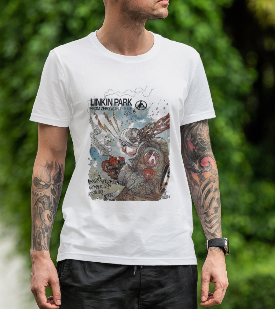 Linkin Park From Zero World Tour Bogota Colombia Distrito Verde October 25 2025 T-Shirt