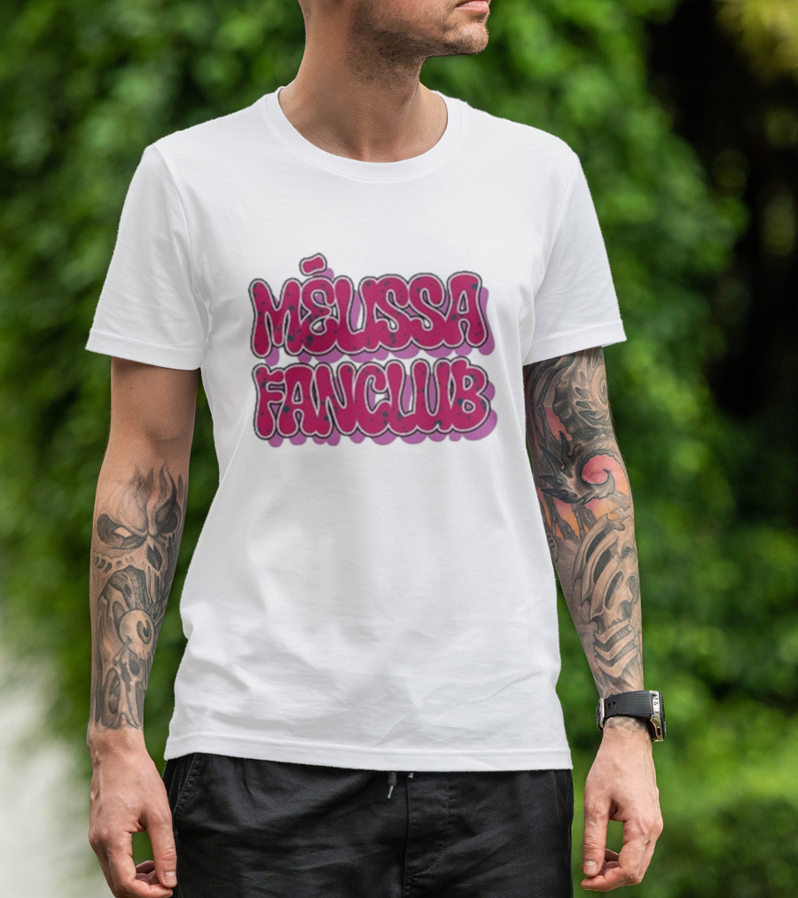 Melissa Fanclub Star Academy Plum Bubble Letters T-Shirt