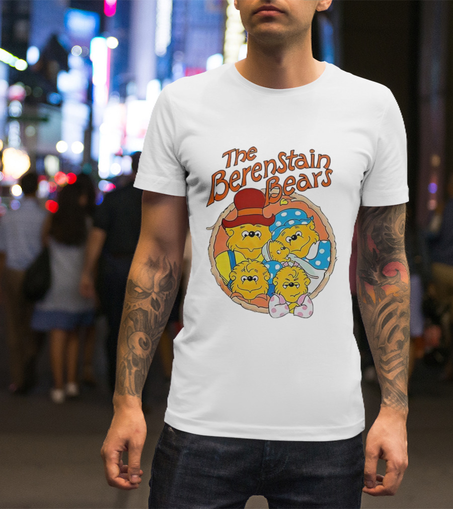The Berenstain Bears Family Cartoon Nostalgia Vintage Style T-Shirt