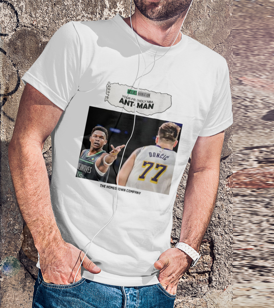 Wolves Animation Your Friendly NBA Ant-Man Dončić 77 T-Shirt