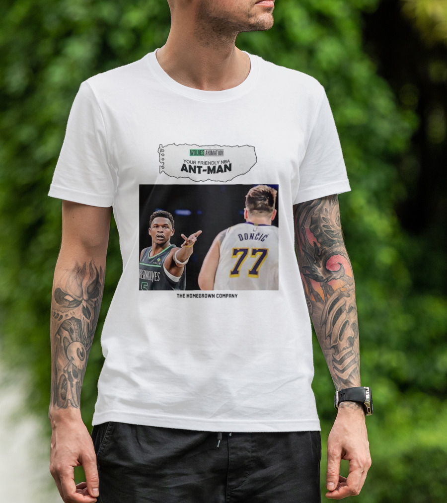 Wolves Animation Your Friendly NBA Ant-Man Dončić 77 T-Shirt