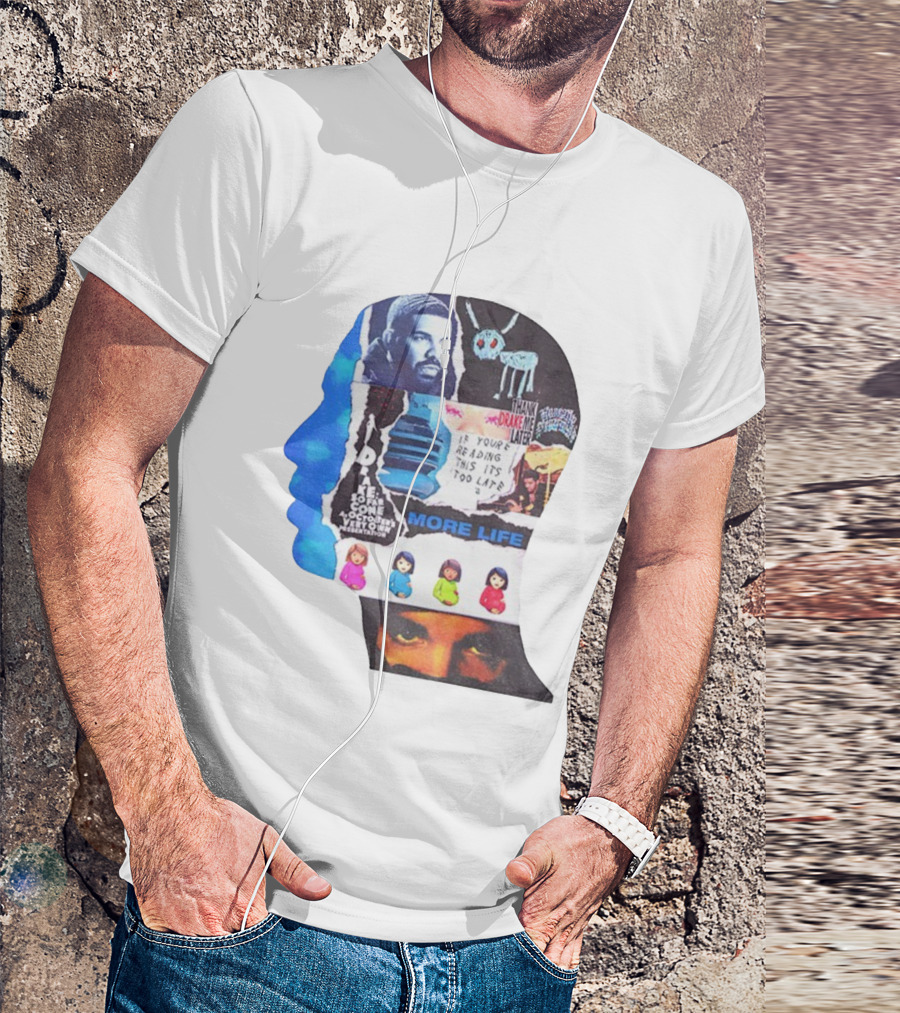 Drake Thank Me Later If You’re Reading This It’s Too Late More Life Collage T-Shirt