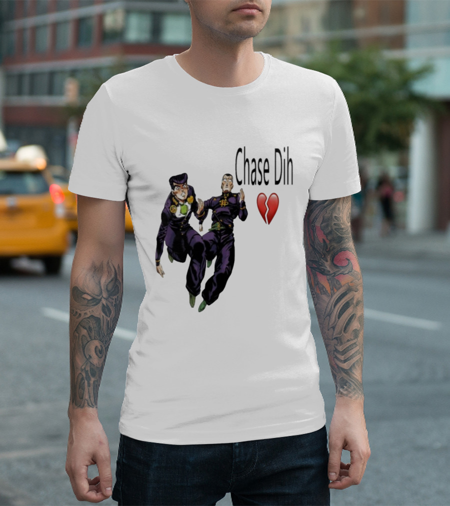 Jojo's Bizarre Adventure Chase Dih Heart Broken Iconic Characters Jump Action T-Shirt