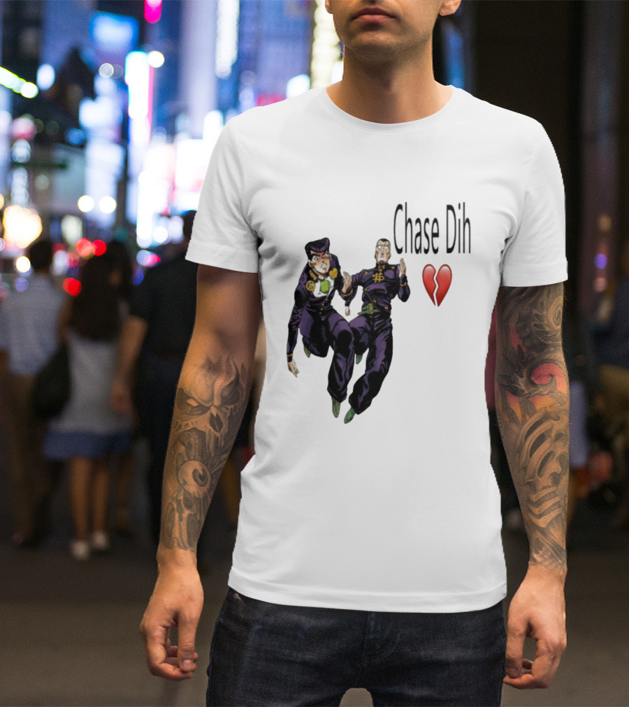 Jojo's Bizarre Adventure Chase Dih Heart Broken Iconic Characters Jump Action T-Shirt