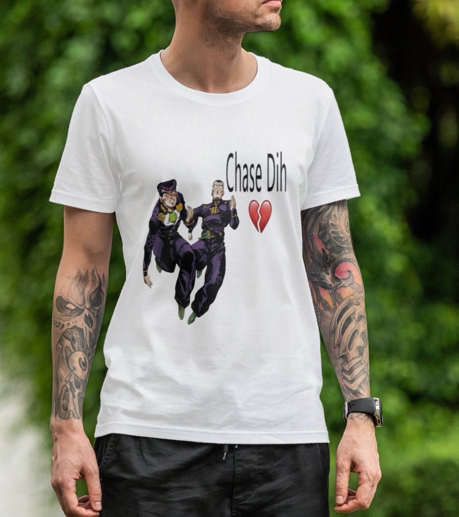 Jojo's Bizarre Adventure Chase Dih Heart Broken Iconic Characters Jump Action T-Shirt
