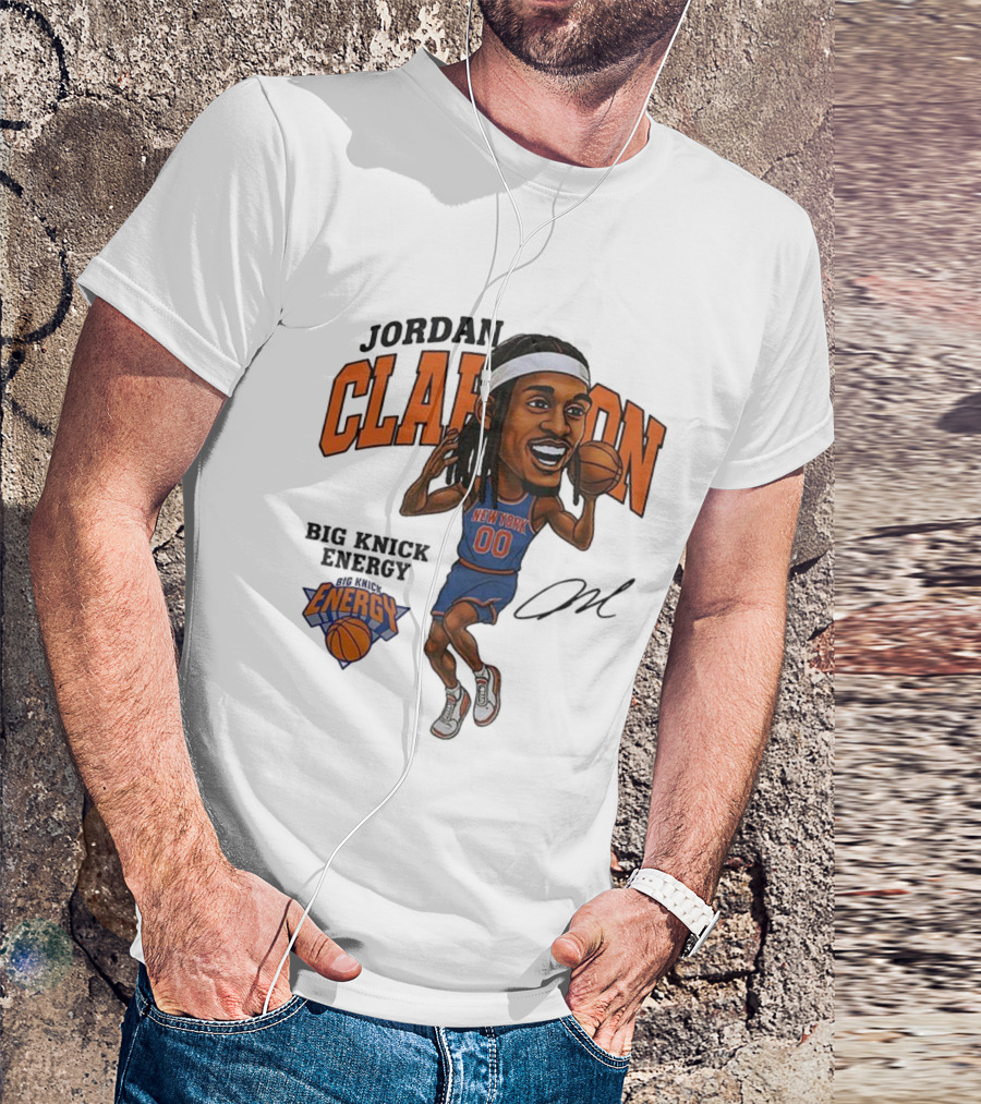 Jordan Clarkson New York 00 Energy Knicks Basketball T-Shirt