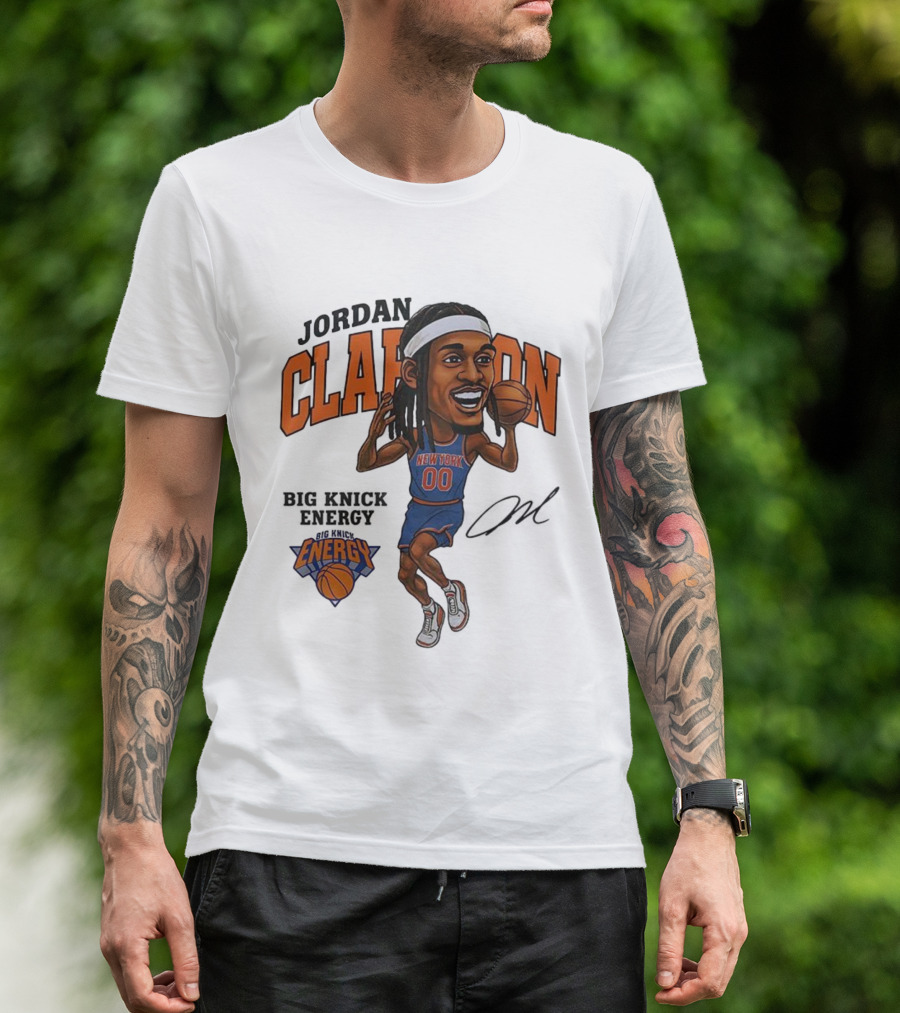 Jordan Clarkson New York 00 Energy Knicks Basketball T-Shirt
