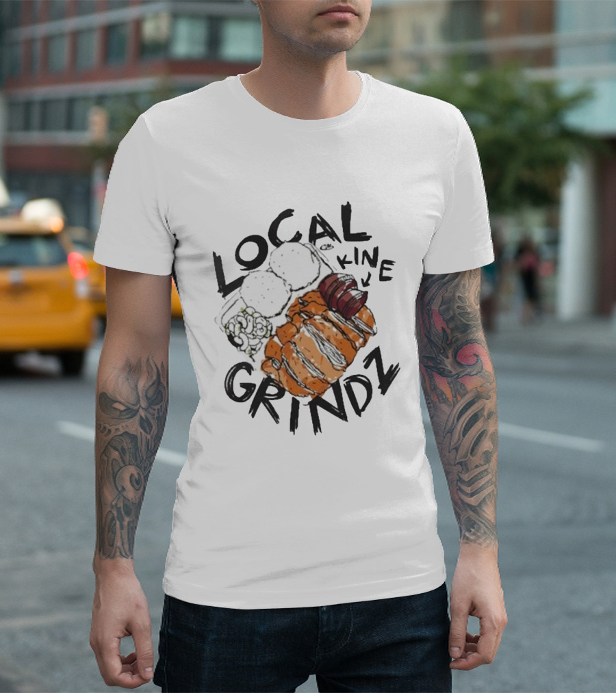 Local Kine Grindz Iconic Hawaiian Plate Lunch T-Shirt