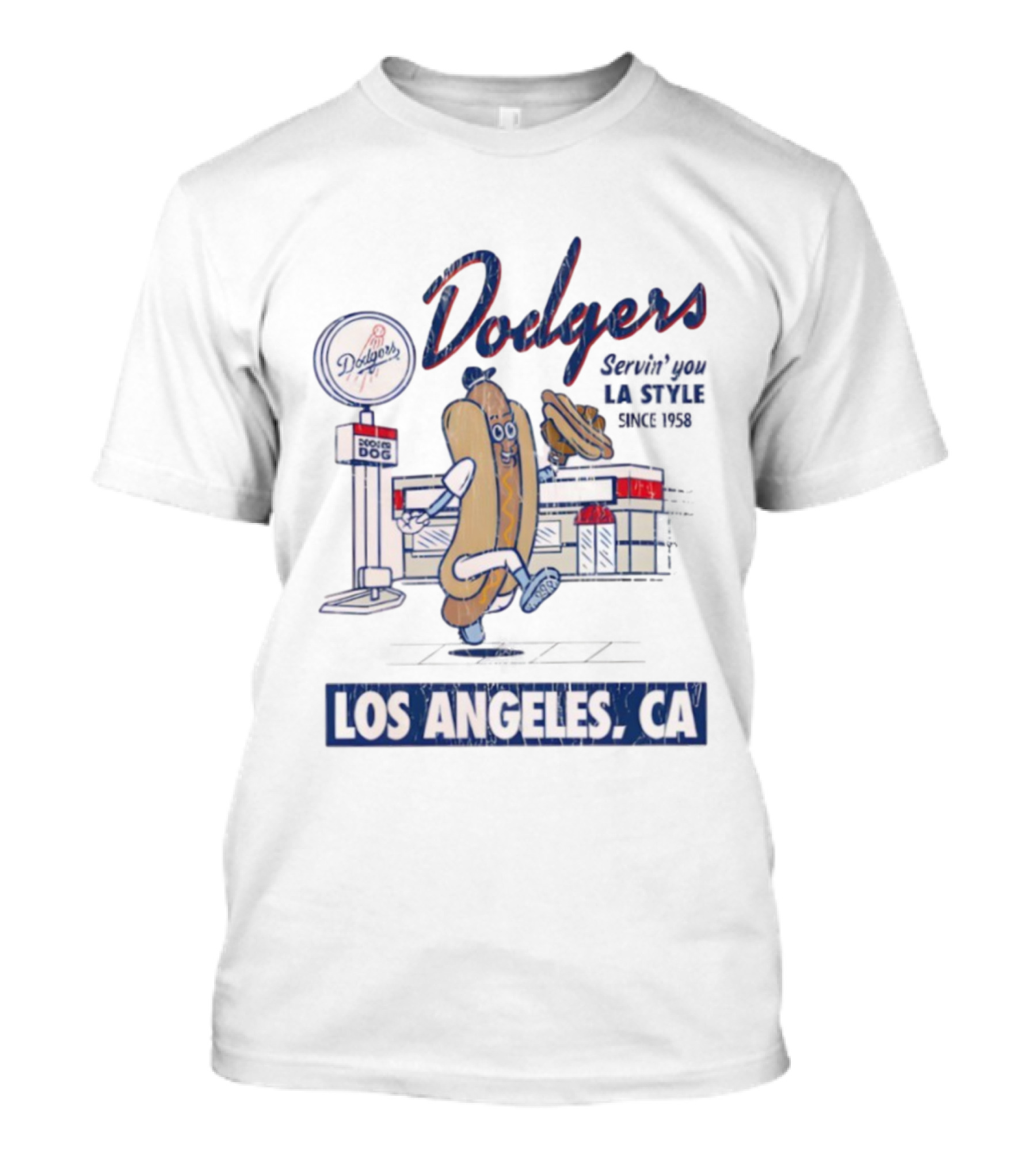 Los Angeles Dodgers Deli Dog Specialty Los Angeles CA Since 1962 T-Shirt