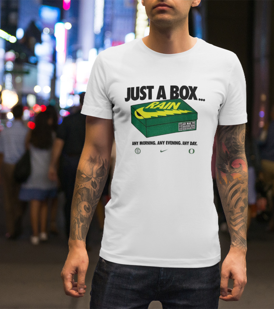 Just A Box Air Max 90 Grateful Dead Rain Box Of Rain T-Shirt