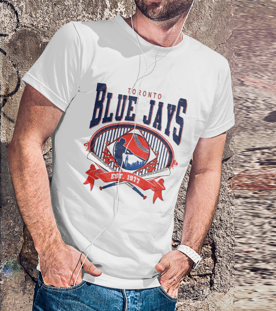 Toronto Blue Jays Vintage 90s Baseball Est 1977 Retro Toronto Blue Jays T-Shirt