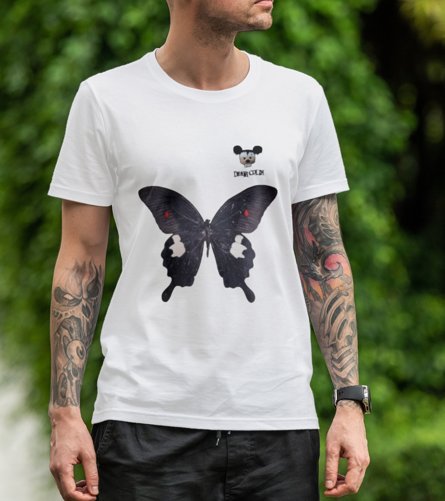 Cold Dead Butterfly Mouse Skull T-Shirt