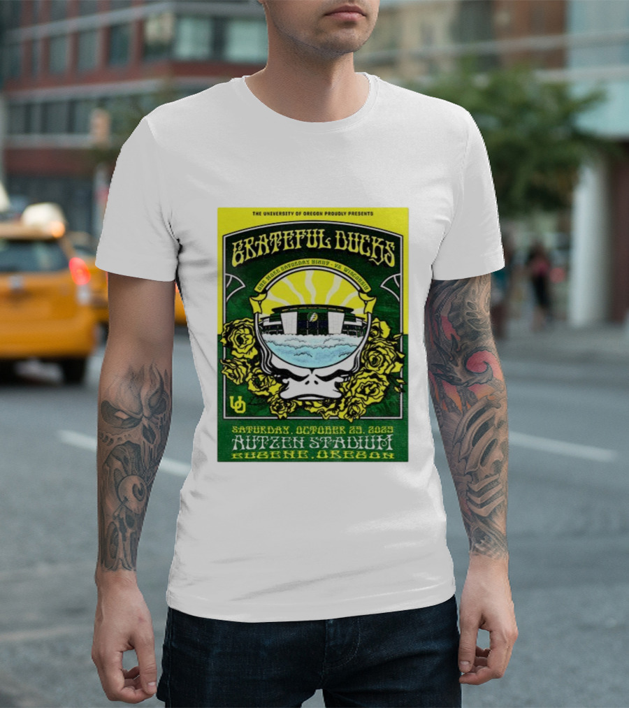 University Of Oregon Grateful Ducks One More Saturday Night Vs Wisconsin October 25 2025 Autzen Stadium Eugene T-Shirt