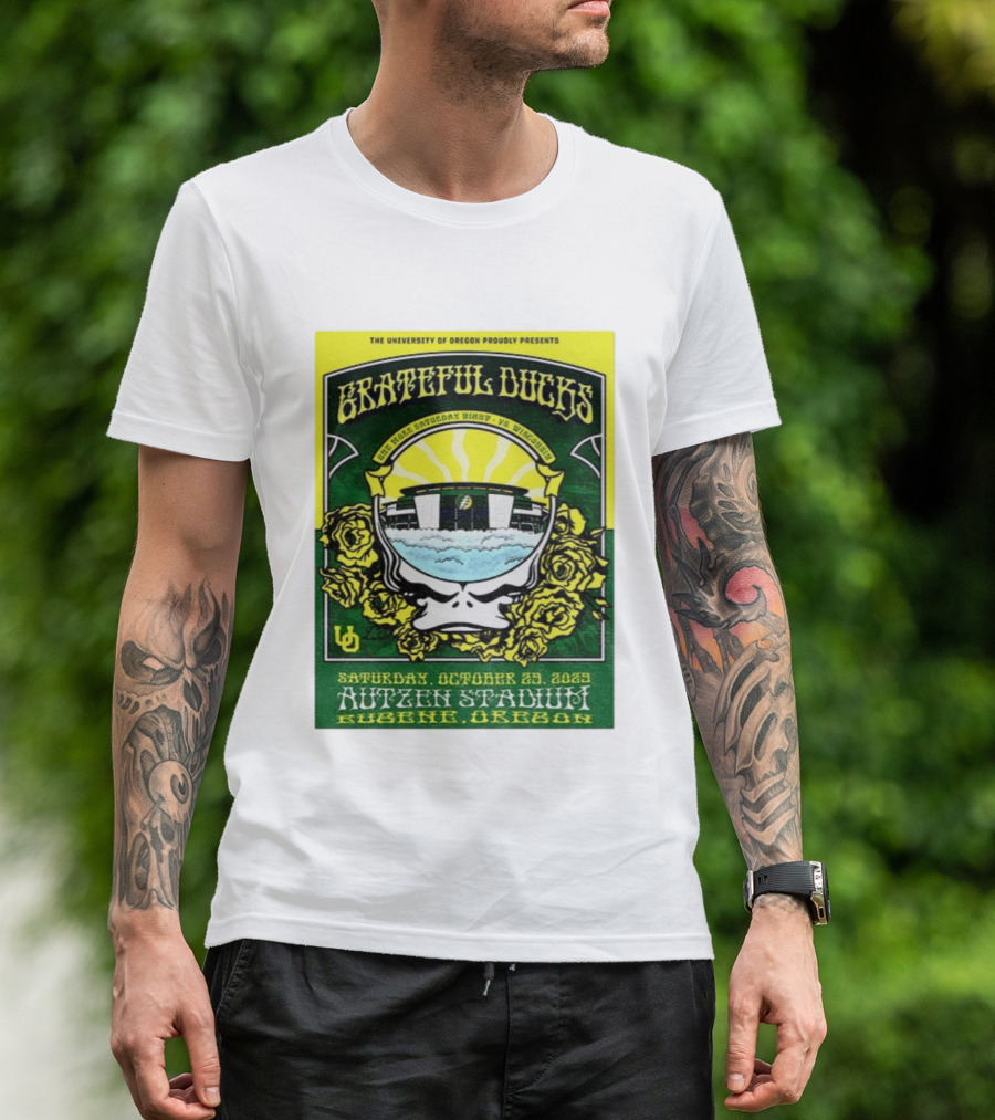 University Of Oregon Grateful Ducks One More Saturday Night Vs Wisconsin October 25 2025 Autzen Stadium Eugene T-Shirt
