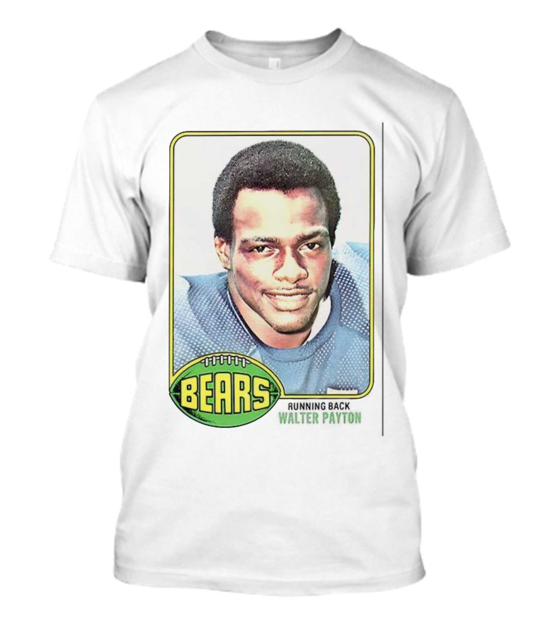 Walter Payton Bears NFL Trading Card Football Image T-Shirt