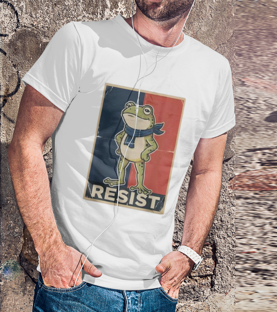 Resist Frog Stand No Kings Day T-Shirt
