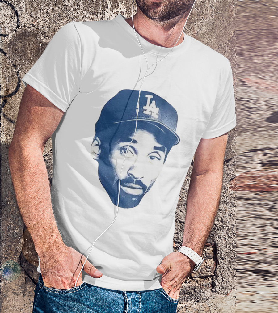 Kobe Bryant Los Angeles Dodgers MLB Vintage Big Face T-Shirt