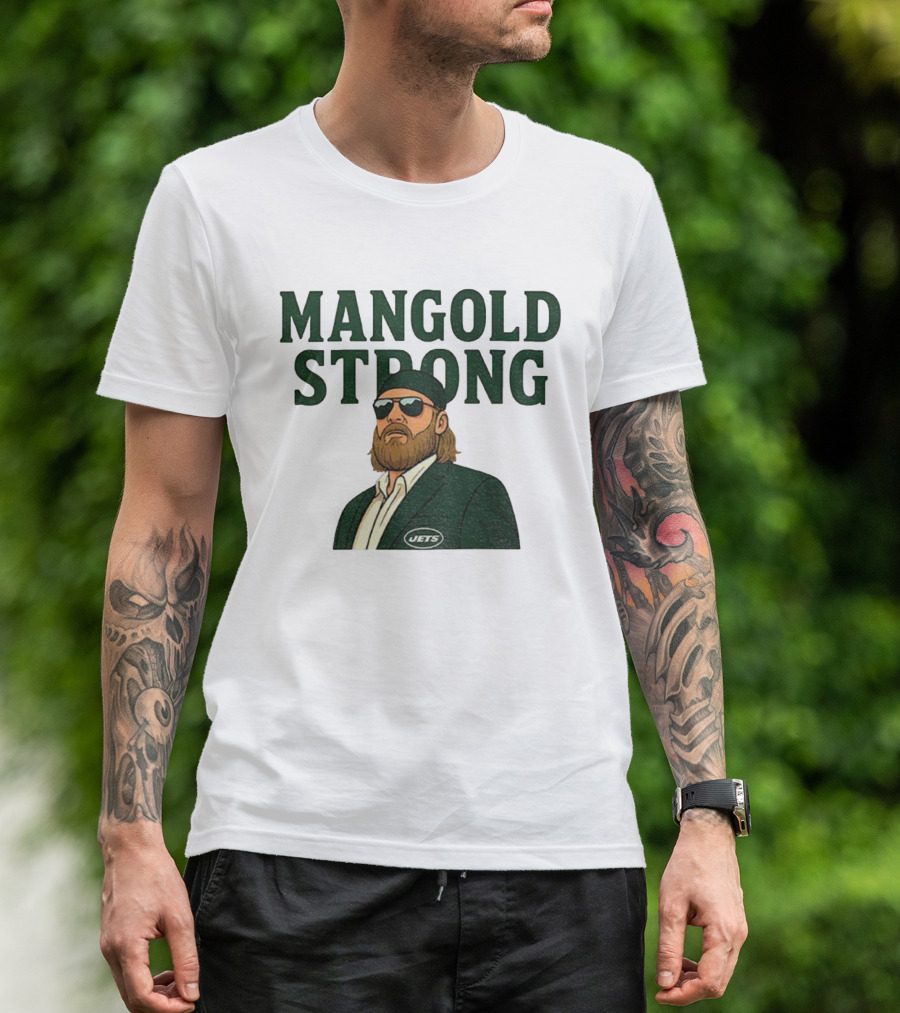 Mangold Strong New York Jets Nick Mangold Tribute T-Shirt