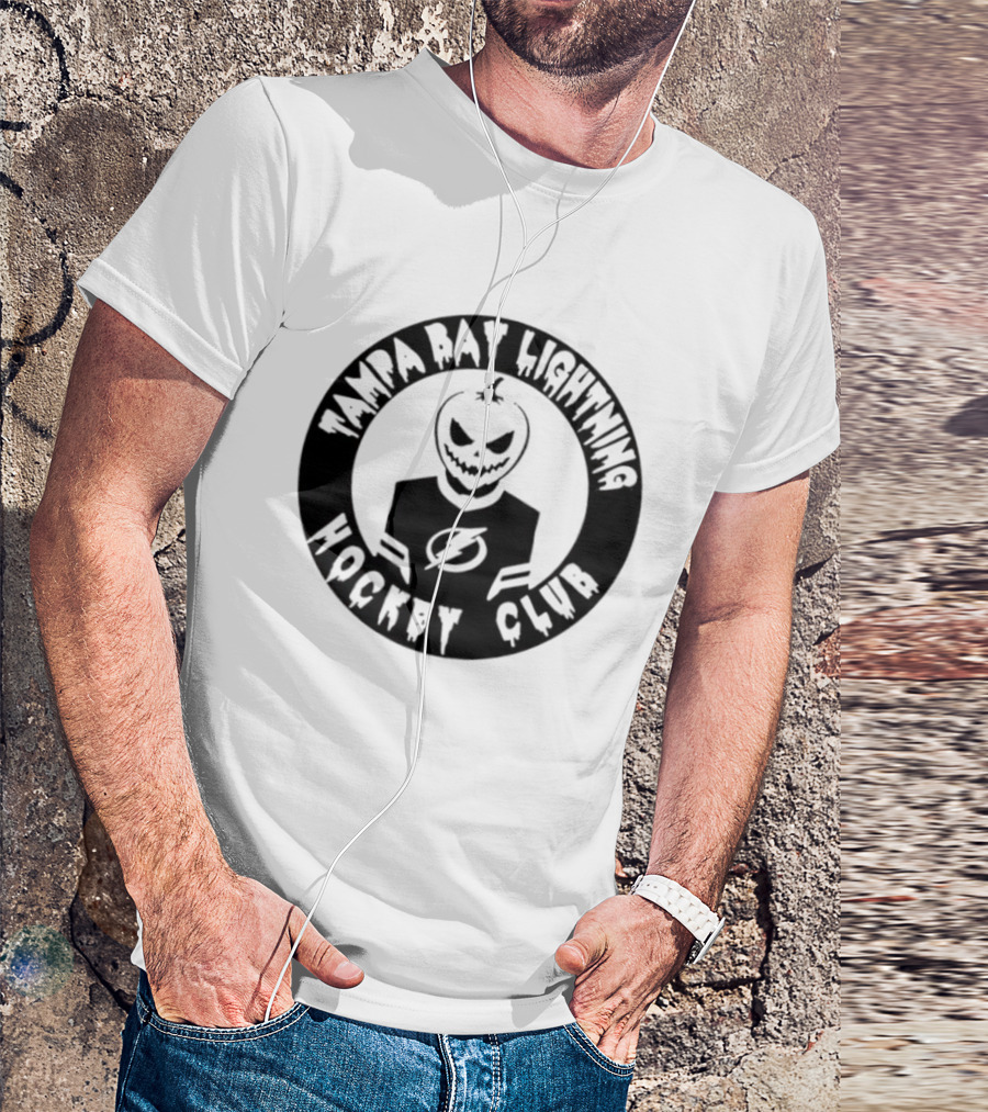 Tampa Bay Lightning Hockey Club Pumpkin T-Shirt