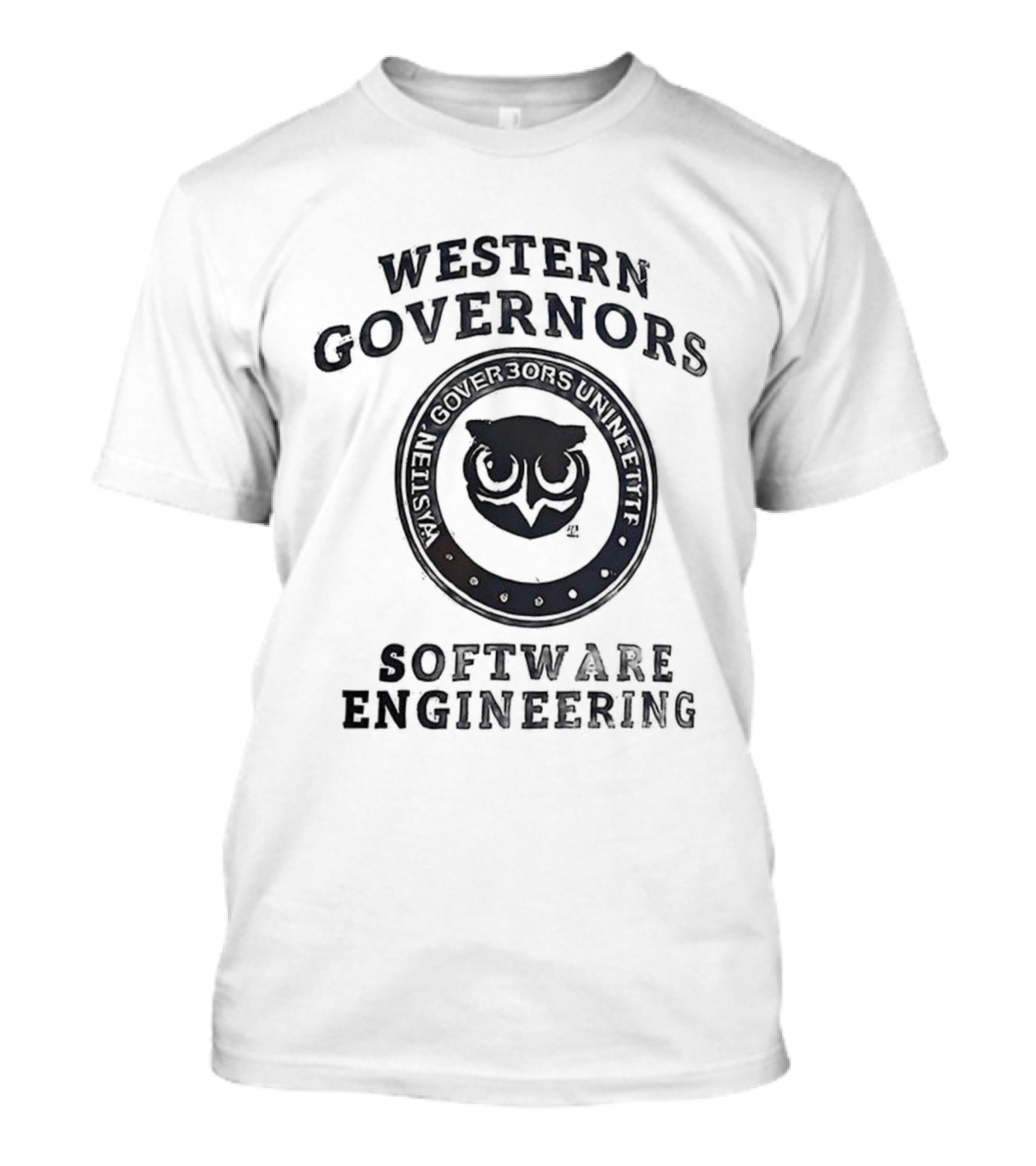 Western Governors University Software Engineering Owl Logo T-Shirt