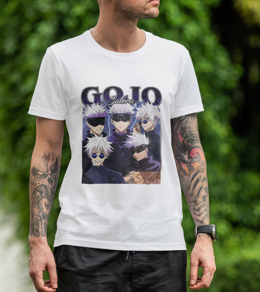 Gojo Satoru Jujutsu Kaisen Characters Anime Manga Fans T-Shirt