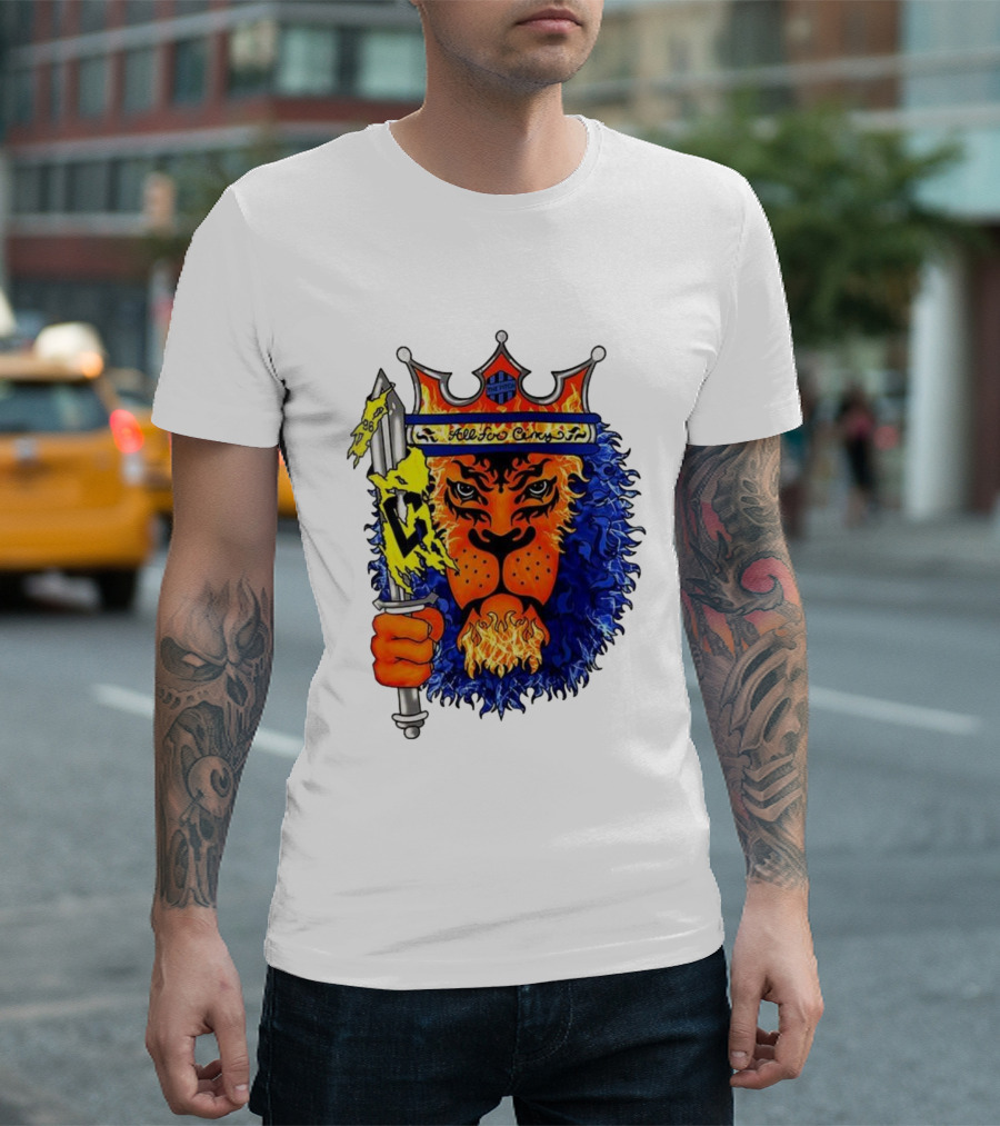 All For Cincy Lion Sword The Pride Crown Flame T-Shirt