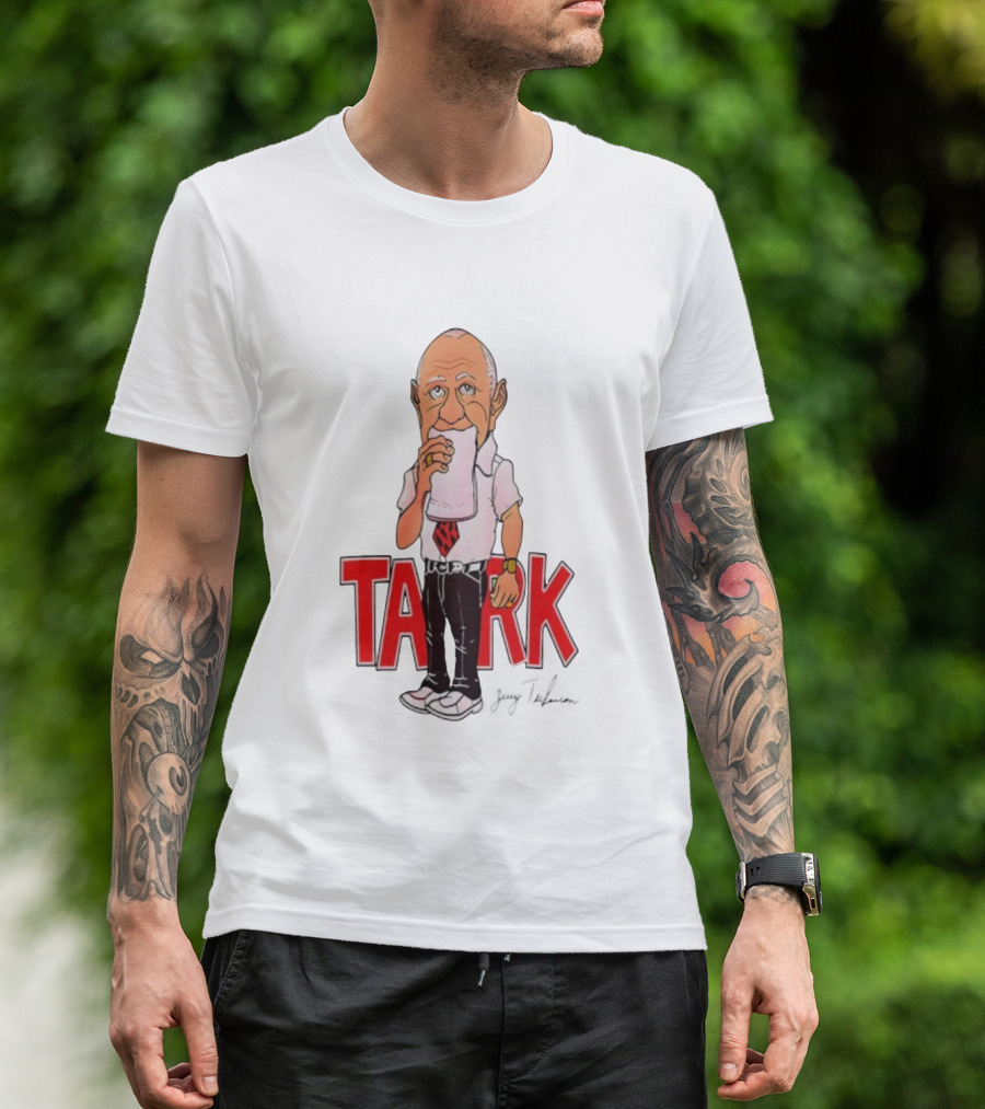 Jerry Tarkanian UNLV Runnin' Rebels TARK Shark Coach Caricature T-Shirt