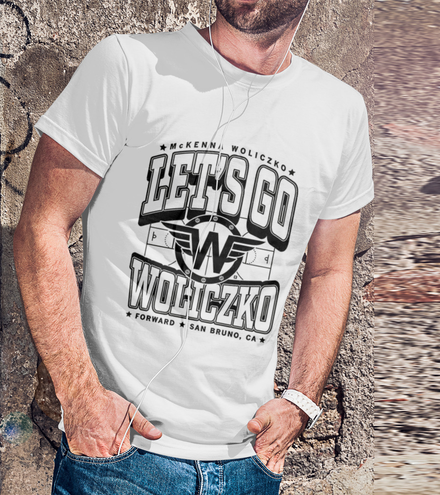 Let's Go McKenna Woliczko San Bruno California T-Shirt