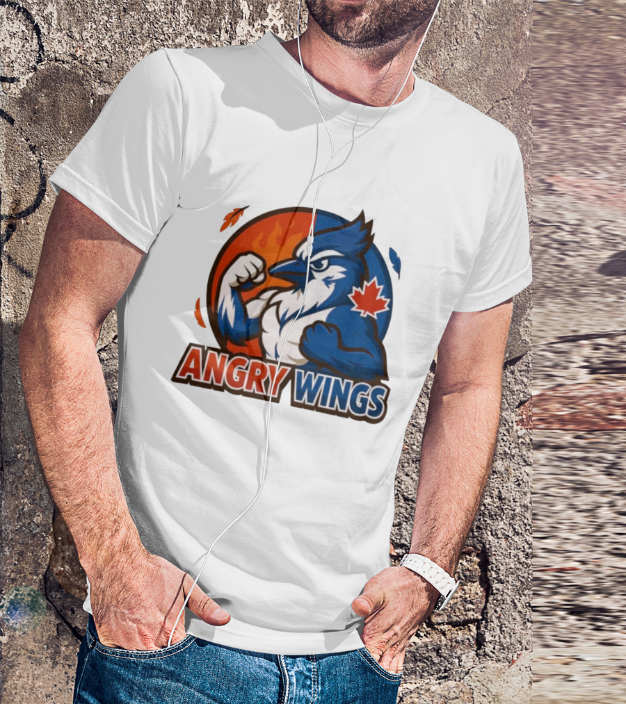 Toronto Blue Jays Angry Wings Mascot Maple Leaf T-Shirt