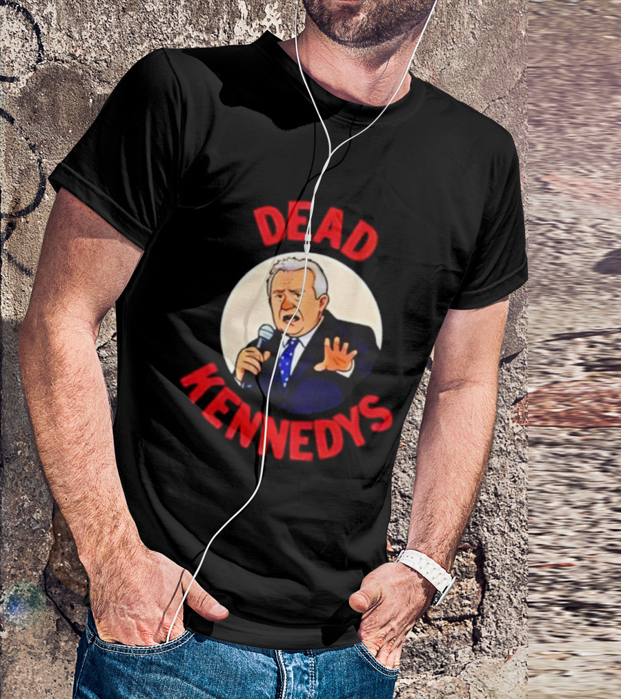 Dead Kennedys Political Parody Microphone Illustration T-Shirt