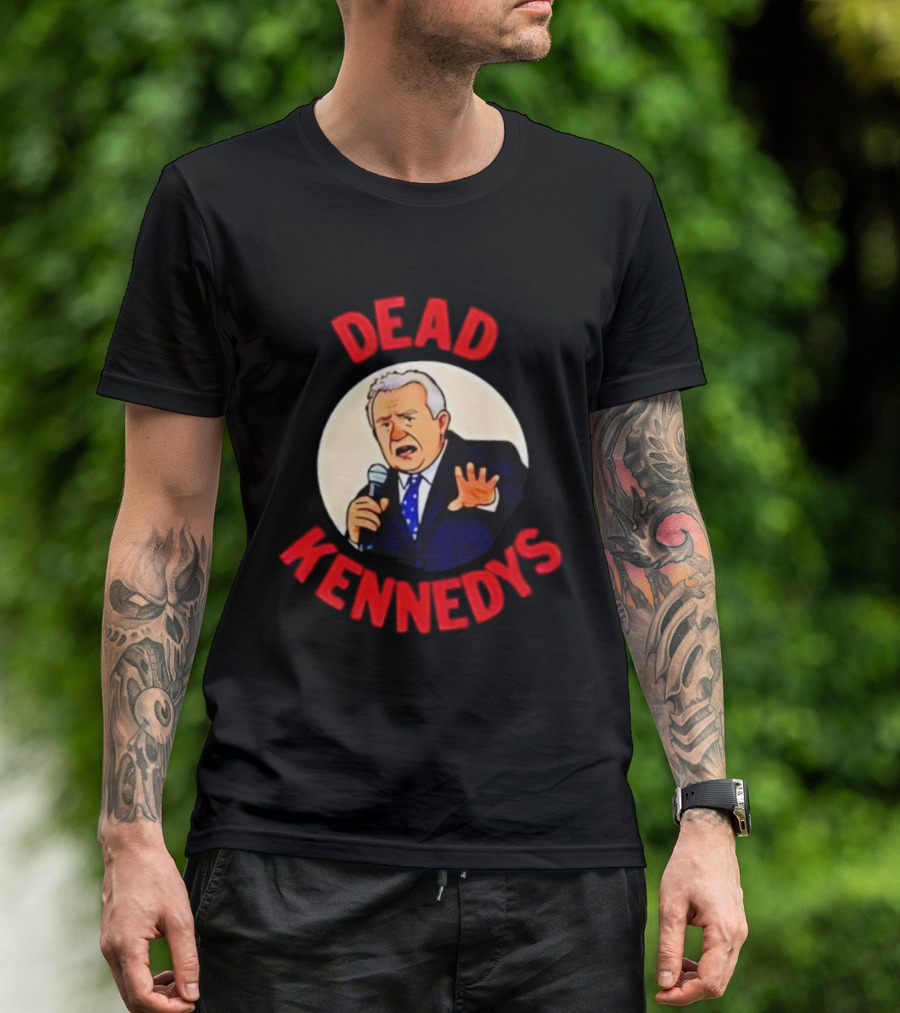 Dead Kennedys Political Parody Microphone Illustration T-Shirt