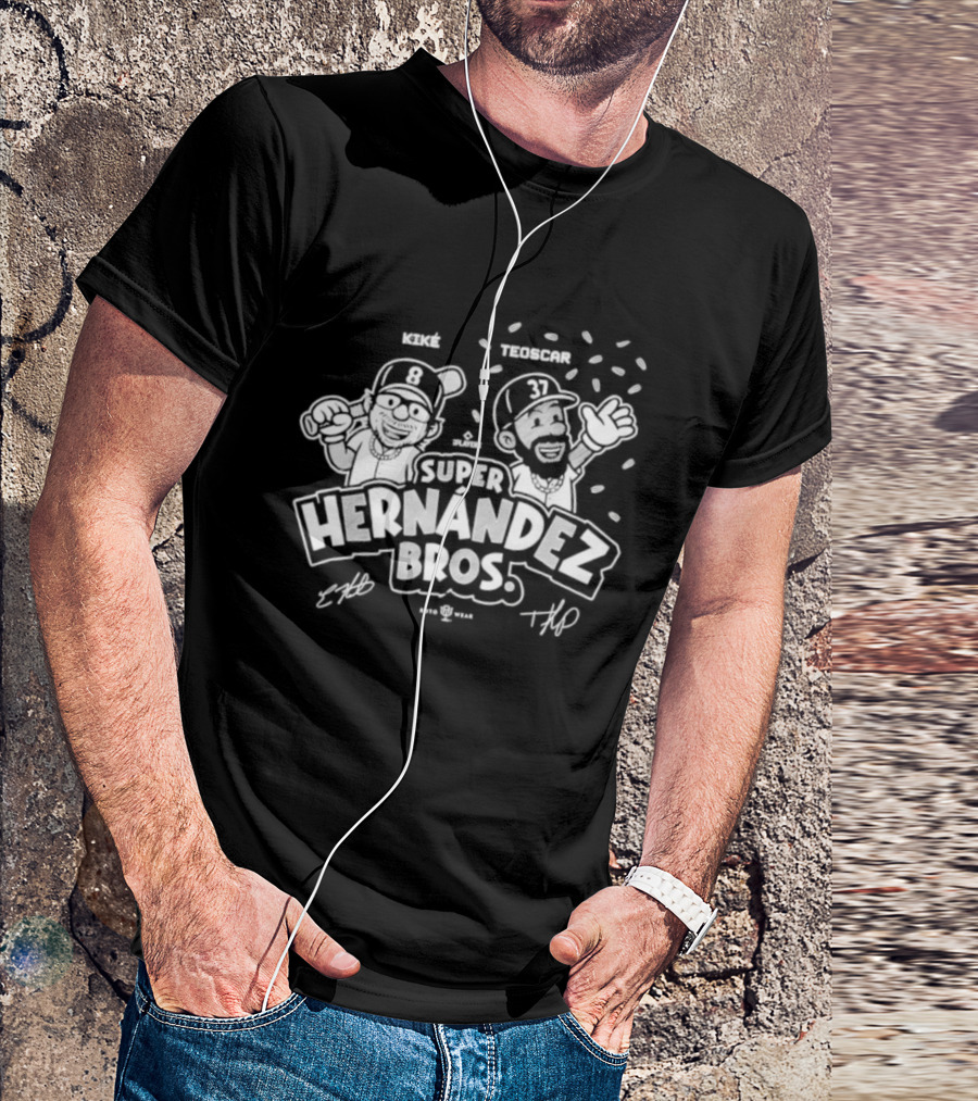 Kike Teoscar Hernandez Bros Super Baseball Duo T-Shirt