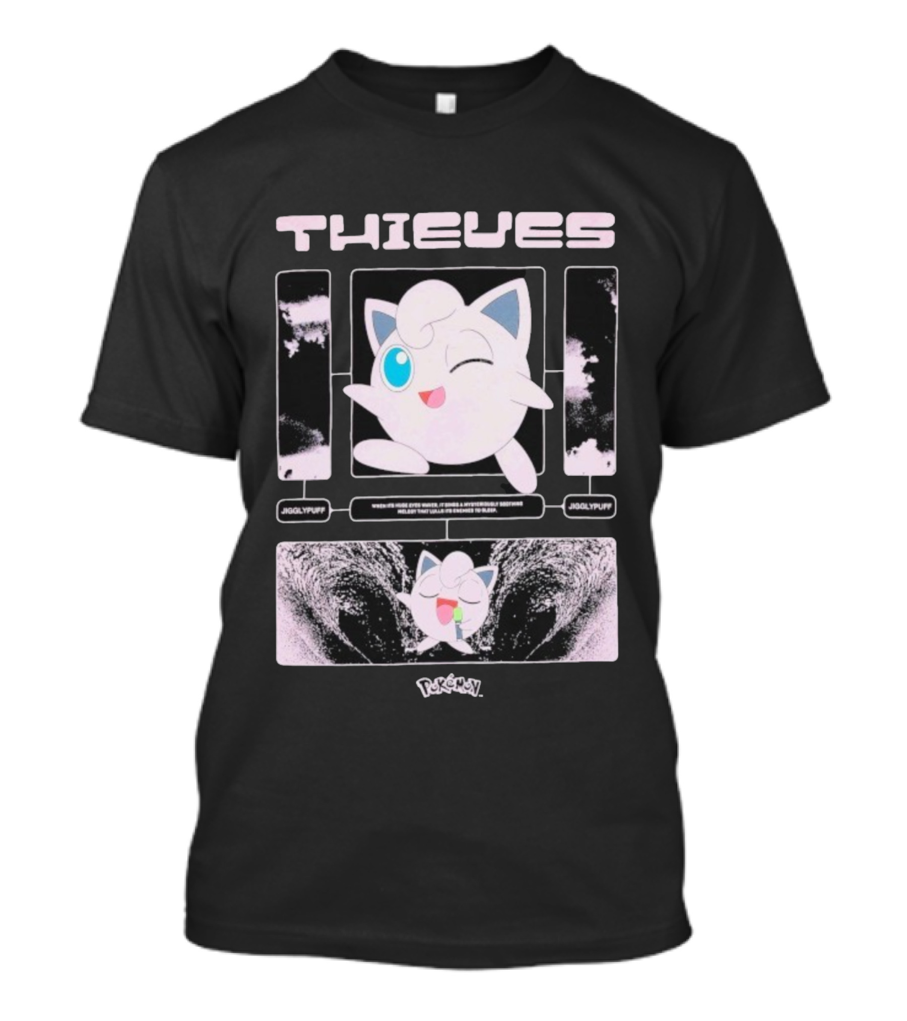 Thieves 100 Jigglypuff Pokémon Sleep Theme T-Shirt