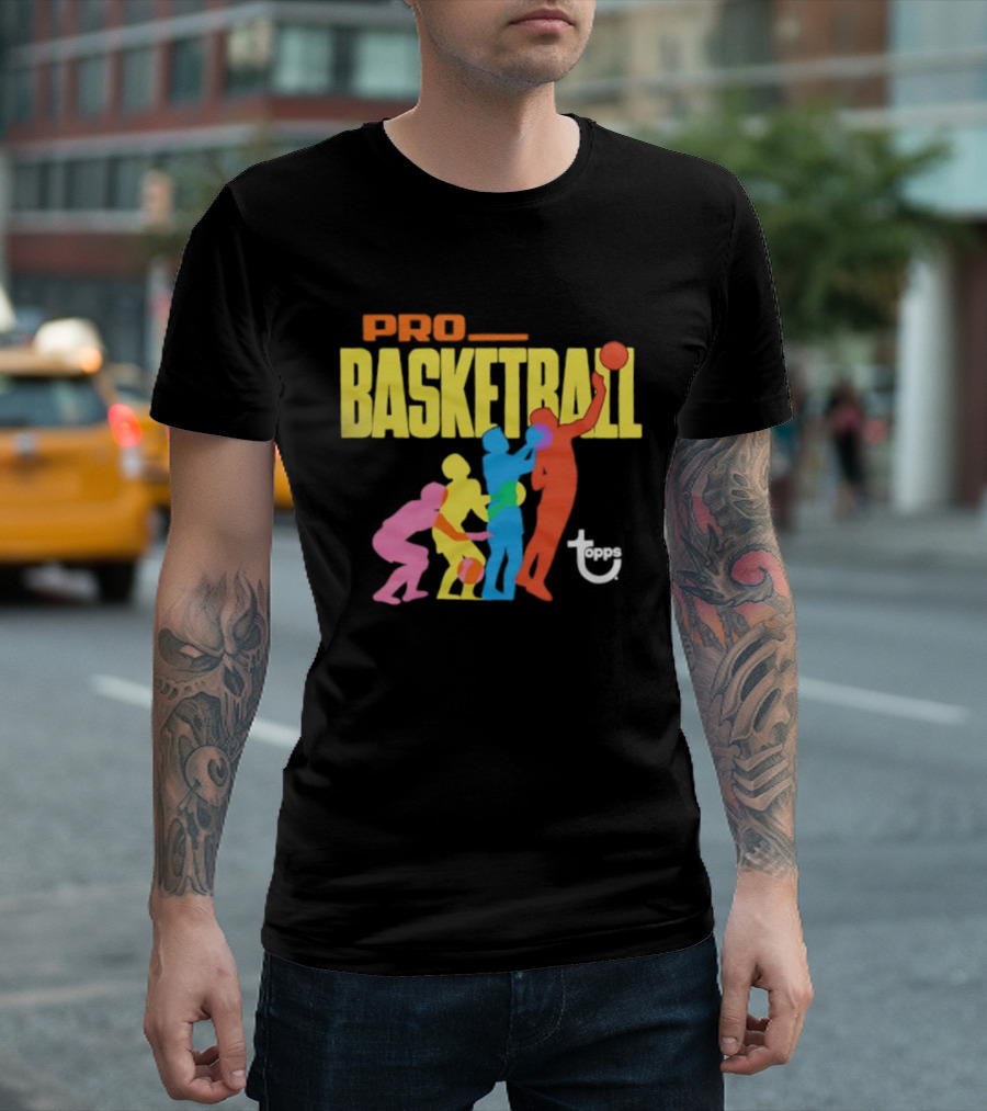 1972 Topps Pro Basketball Retro Silhouettes T-Shirt