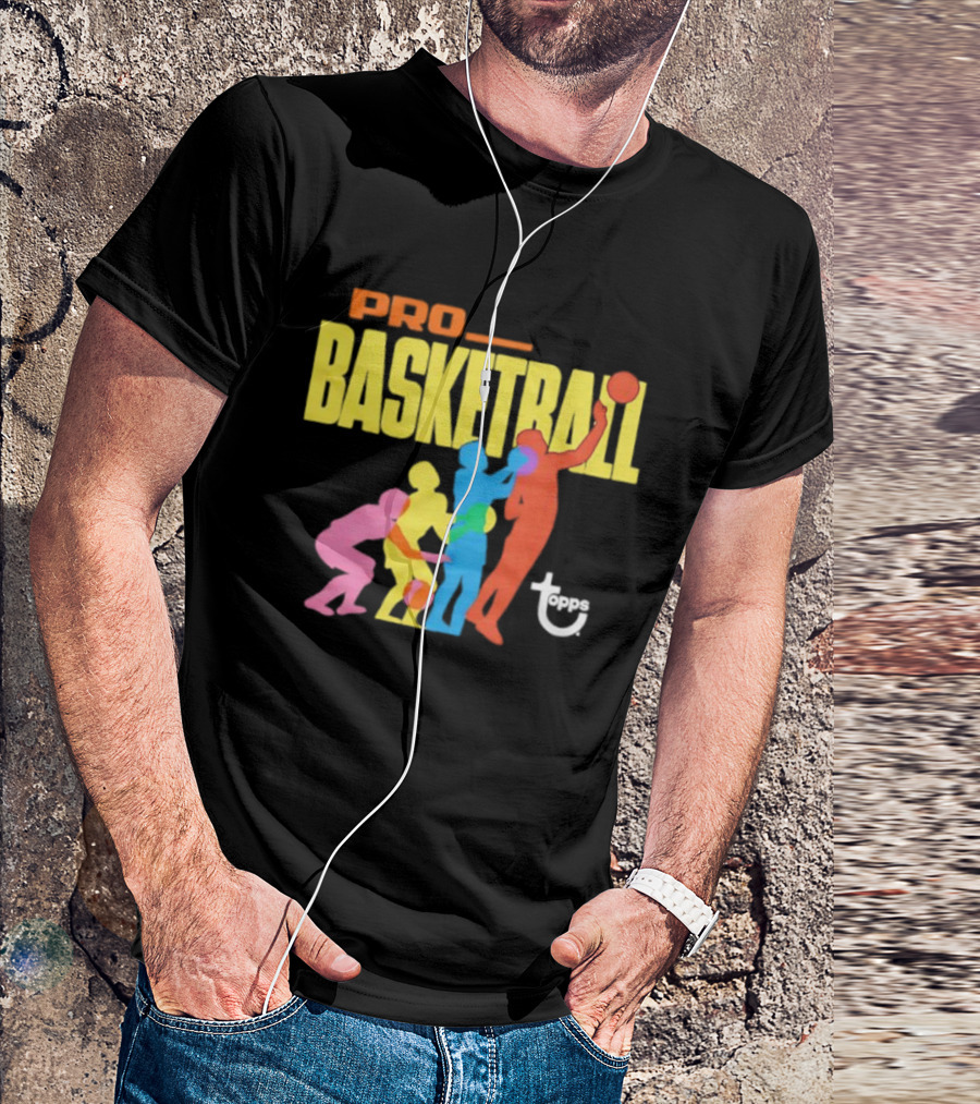 1972 Topps Pro Basketball Retro Silhouettes T-Shirt