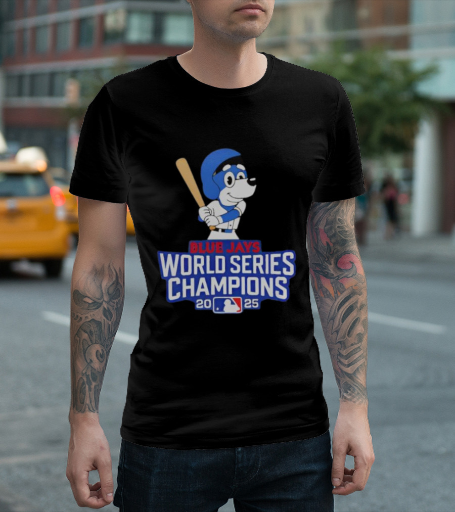 Blue Jays World Series Champions 2025 Bluey Baseball MLB T-Shirt