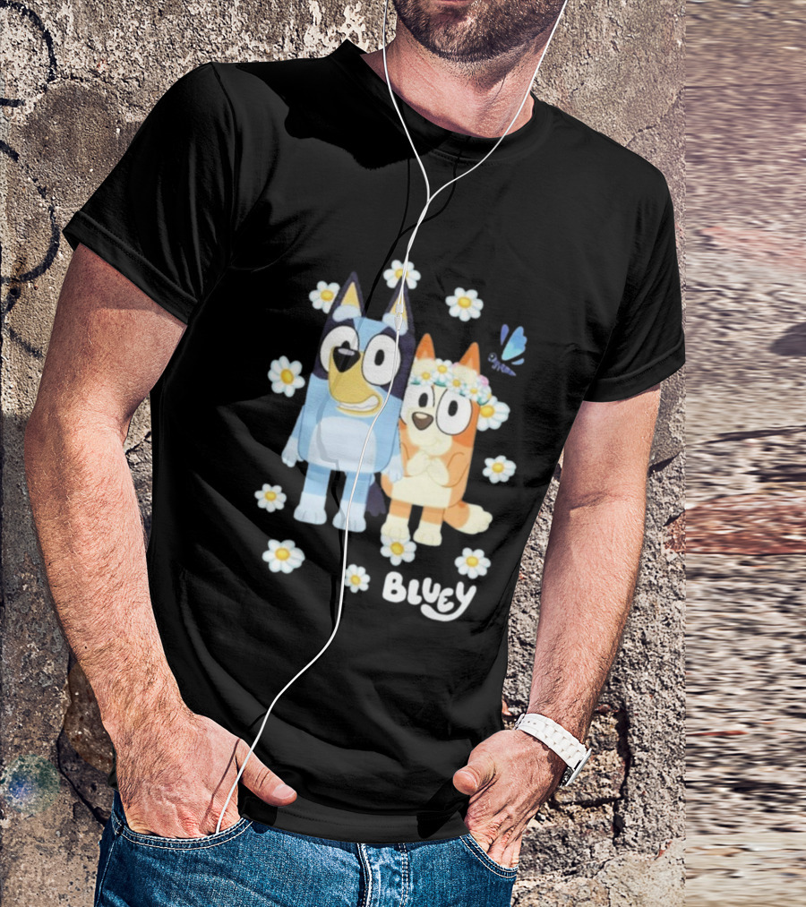 Bluey Flowers And Friends Playful Blossom Adventure T-Shirt