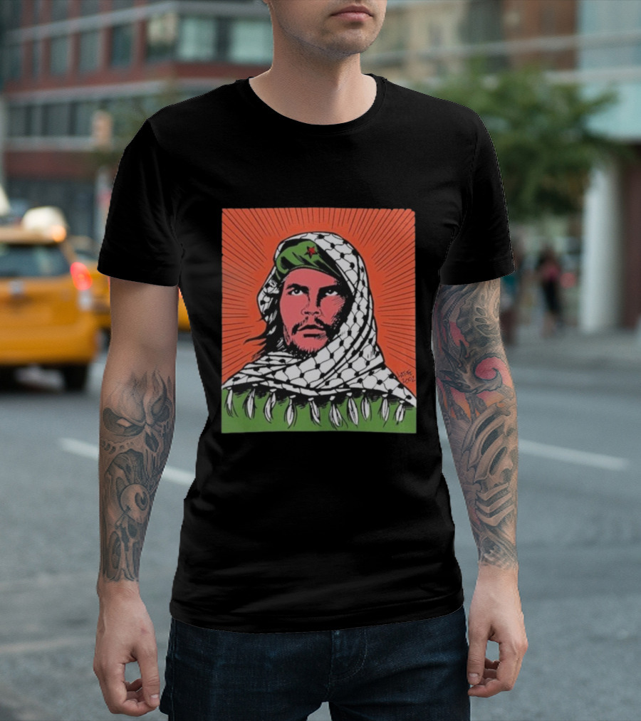 Che Guevara Keffiyeh Artistic Illustration By Latuff 2002 T-Shirt