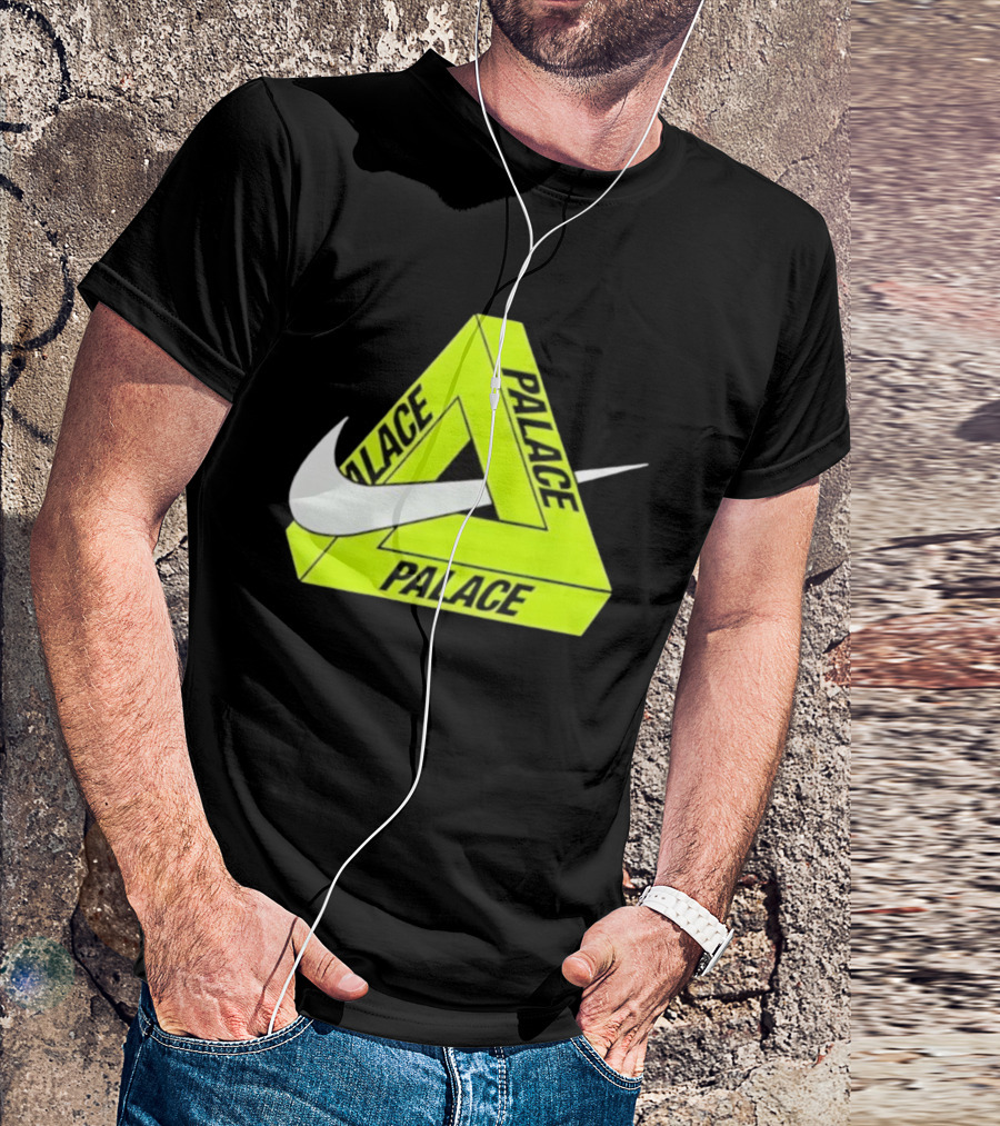 Palace Tri-Ferg Swoosh Yellow Collaboration T-Shirt