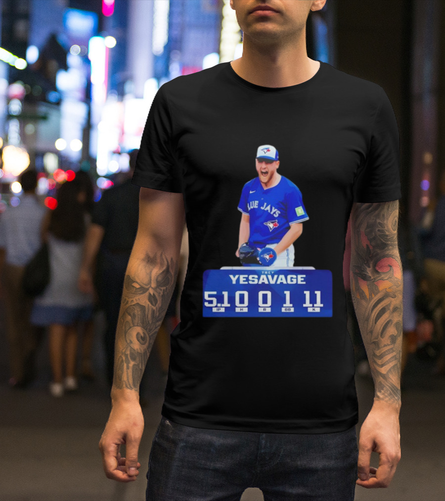Trey Yesavage Toronto Blue Jays MLB Player World Series 2025 5.1 IP 0 H 1 R 11 K T-Shirt