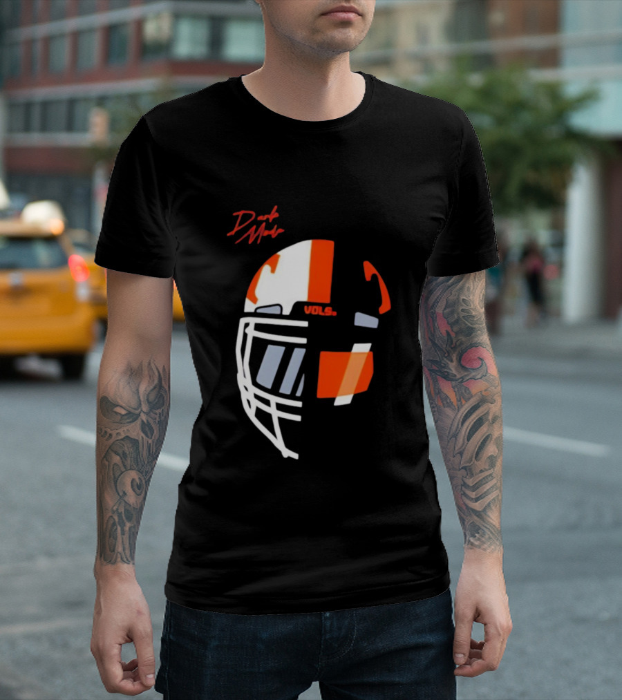 Dark Mode Vols Tennessee Volunteers Football Helmet T-Shirt
