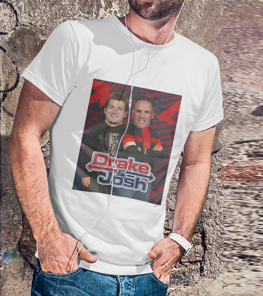 Drake And Josh New England Patriots Maye McDaniels Caricature T-Shirt