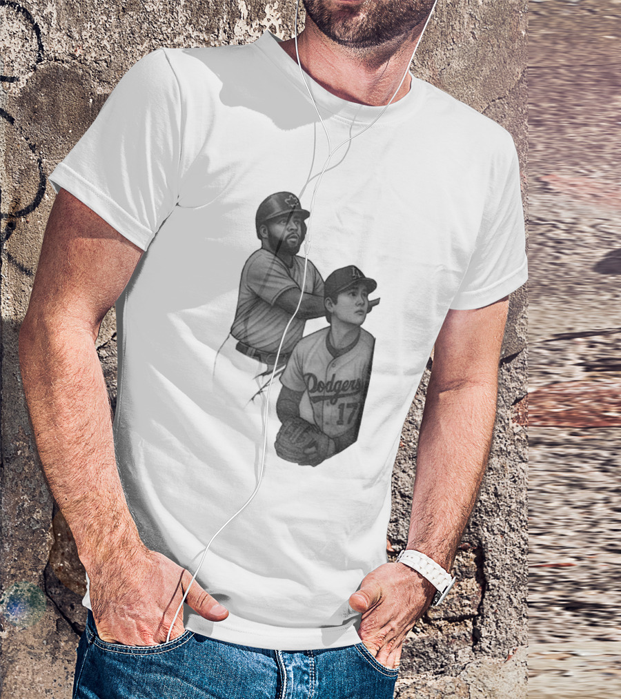 Vladdy Guerrero Jr. Shohei Ohtani Dodgers World Series Baseball Moment T-Shirt