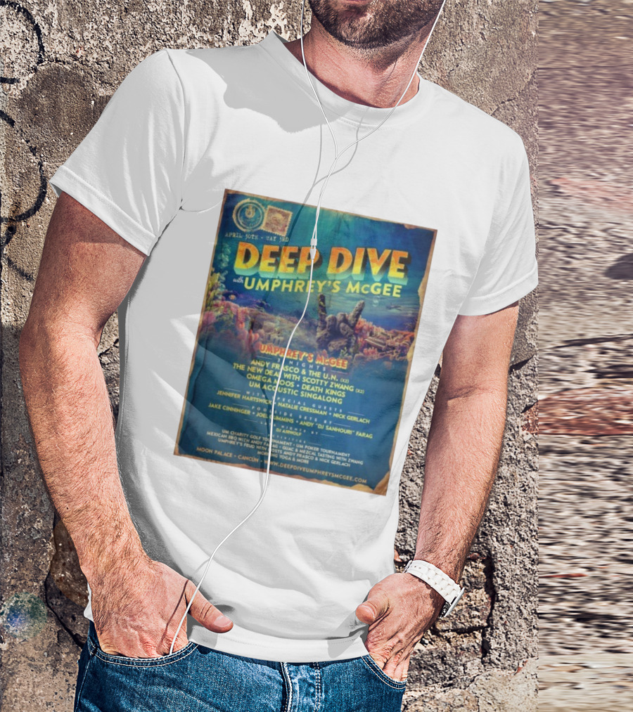 Deep Dive With Umphrey's McGee Cancun April 30th-May 3rd Moon Palace Events T-Shirt