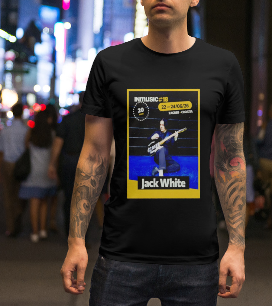 INmusic Festival 2026 Jack White Zagreb Croatia June Concert T-Shirt