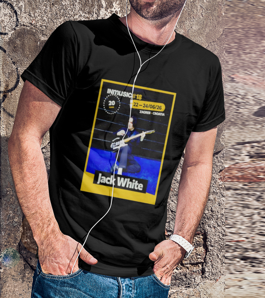 INmusic Festival 2026 Jack White Zagreb Croatia June Concert T-Shirt