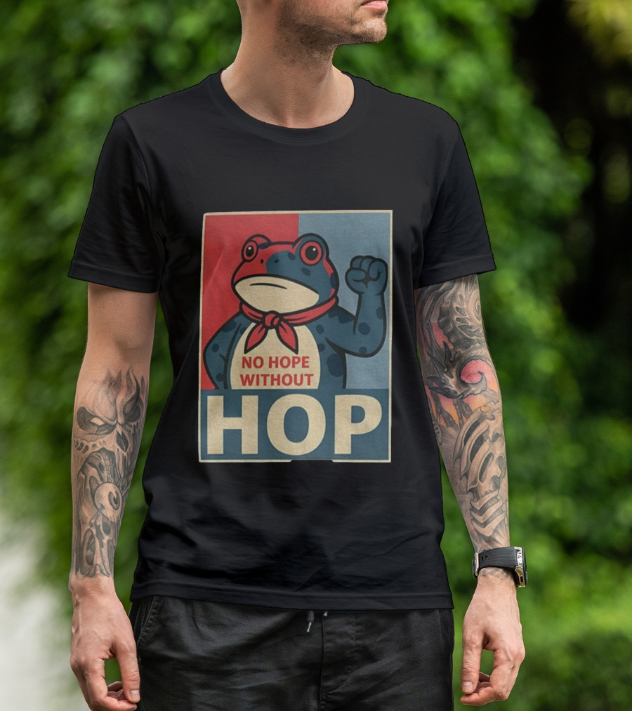 No Hope Without Hop Frog Resist Portland Anti Trump Anti Fascism T-Shirt