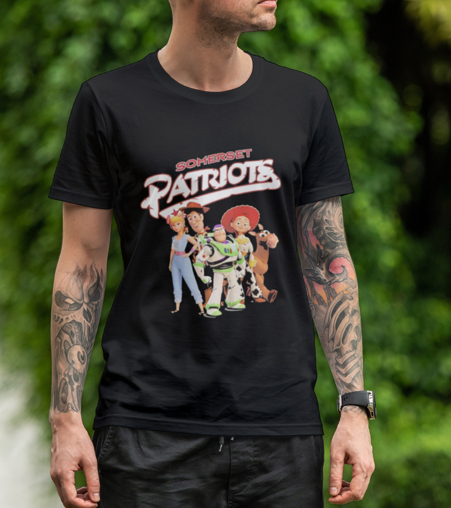 Somerset Patriots Toy Story Buzz Woody Jessie Bo Peep Bullseye T-Shirt